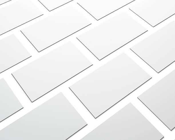 istock Blank Business Cards mockup isolated on white. 505216616