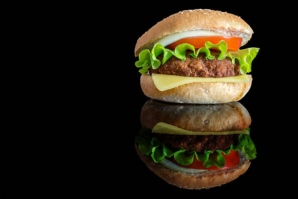 istock big fat burger with fresh vegetables 505217014