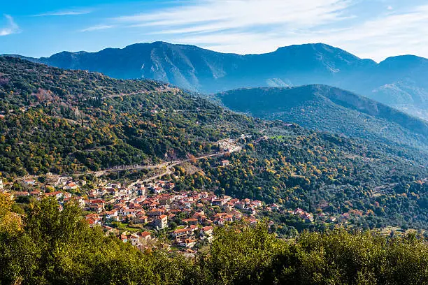 Photo of Picturesque mountain traditional village in Greece