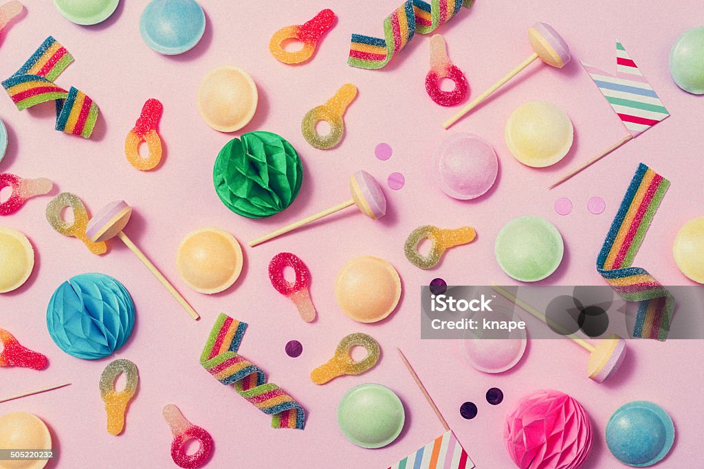 Pink Pastel Candy Background Stock Photo - Download Image Now - Candy,  Arrangement, Backgrounds - iStock