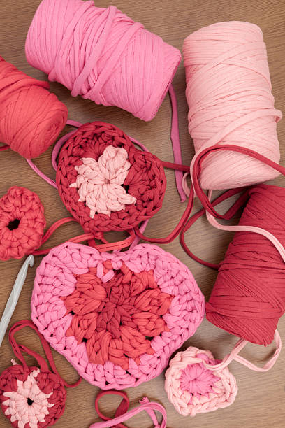istock Valentine crochet decorations crochet hearts 505220276