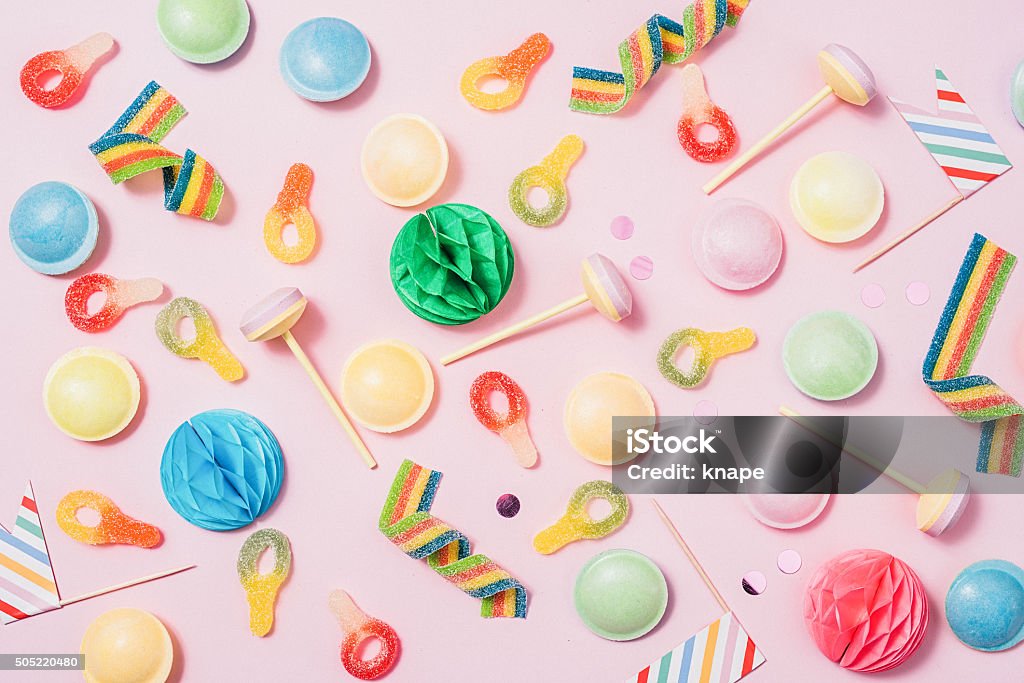 Pink pastel candy background Candy Stock Photo