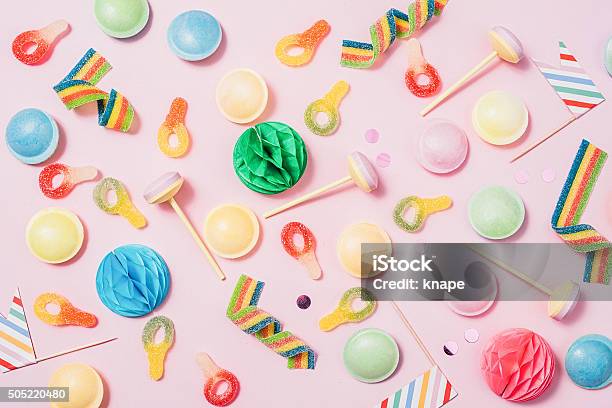 Pink Pastel Candy Background Stock Photo - Download Image Now - Candy, Studio Shot, Backgrounds