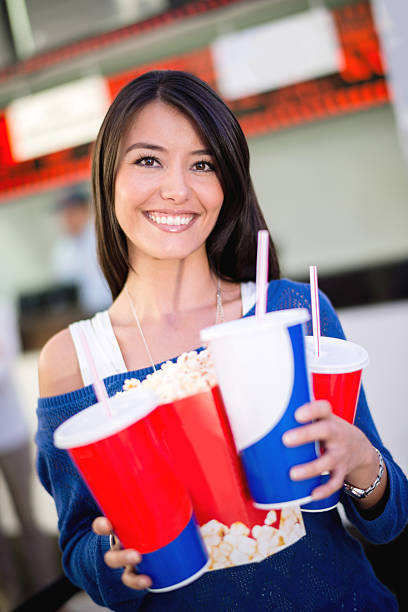 istock Woman at the cinema 505228377