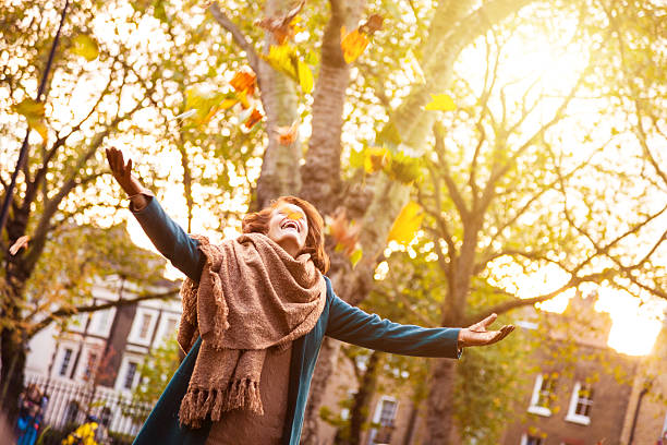 istock Senior woman in the park 505229179