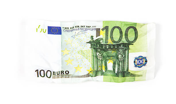 istock Crumpled banknote of hundred euro 505230612