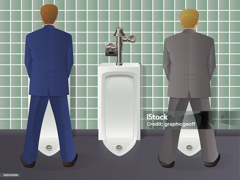 Guy Math Urinal Men Using Urinal Stock Illustration - Download Image Now - Urinal, Men ...