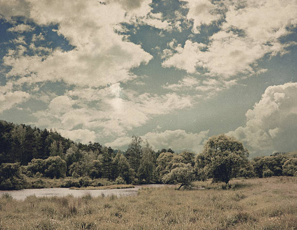 istock Landscape. Aged photograph. 505232863