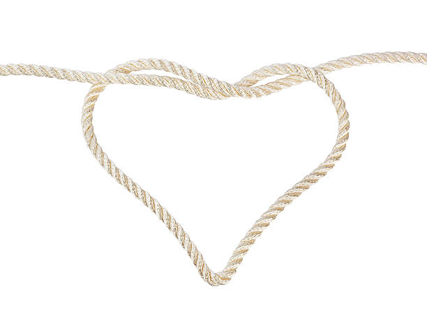 istock Heart shaped knot on a rope 505235666