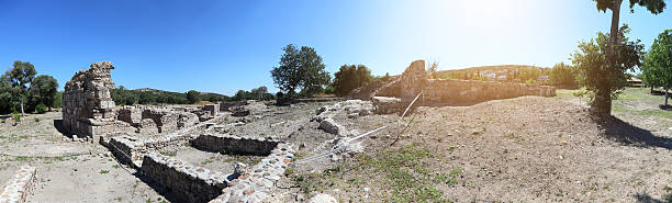 temple of apollon smintheus, 차낙칼레, 터키 - babakale 뉴스 사진 이미지