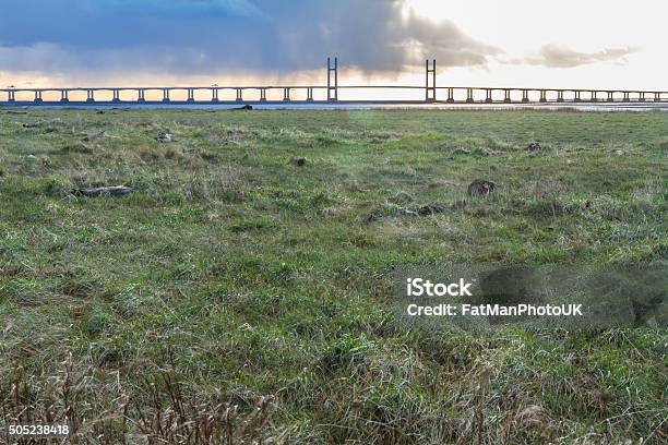 Second Severn Crossing Bridge Over Bristol Channel Between Engl Stock Photo - Download Image Now