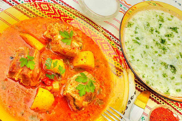 istock Delicious food in restaurant 505239018