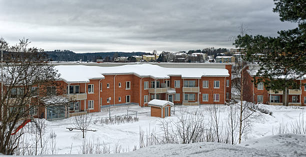 istock Apartment house in Finland 505240922