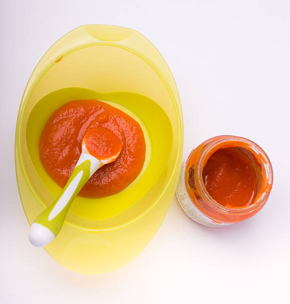 istock Carrot puree for baby 505240948