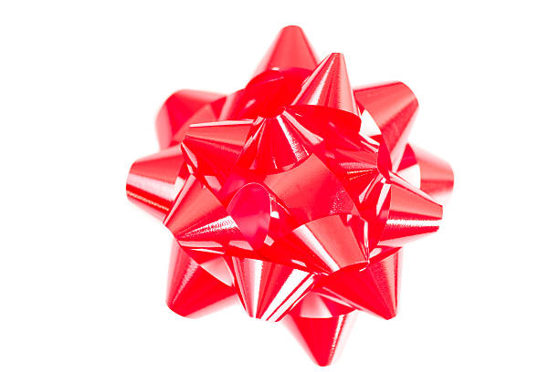 istock One large red bow on white.  Christmas, Valentine's Day. 505241062