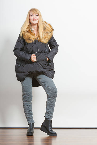 istock Fashion girl in jacket. 505241606