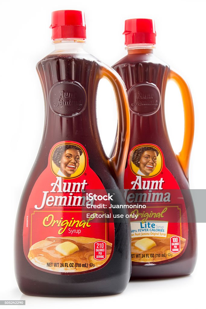 Aunt Jemima Brand Original And Lite Syrup Stock Photo - Download Image Now  - Syrup, Bottle, Quaker Oats Company - iStock