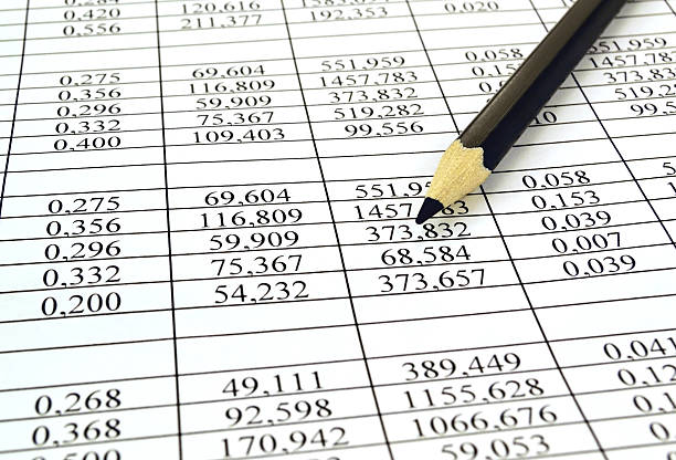 istock Background of the numbers on sheet  paper 505242392