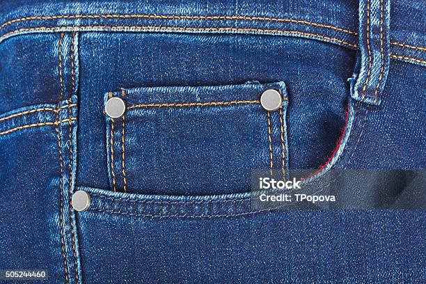 Pocket On Jeans Stock Photo - Download Image Now - Pocket, Jeans, Small