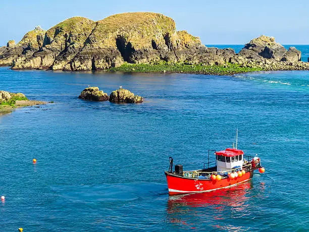 Photo of Landscape of the Sark Island, Guernsey, Channel Islands