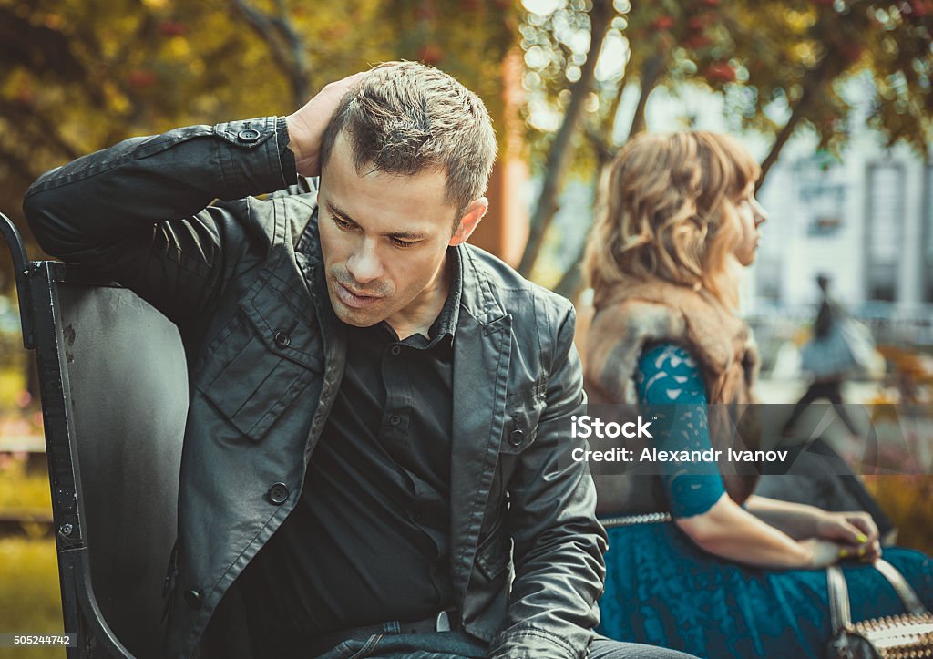 Traurige junge Paar - Lizenzfrei Beziehungsproblem Stock-Foto