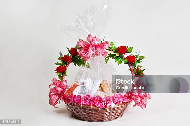 Breakfast Basket Gift Stock Photo - Download Image Now - Basket, Breakfast, Gift