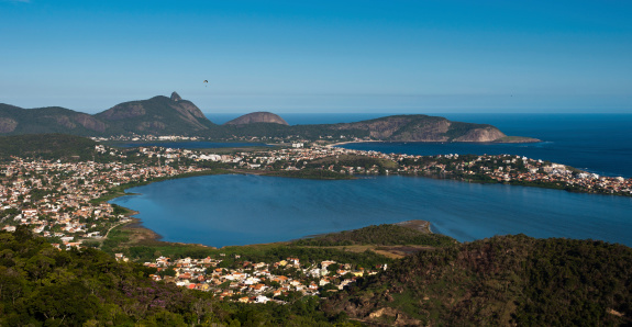Aerial view of Oceanica Region in Niteroi City, Brazil.