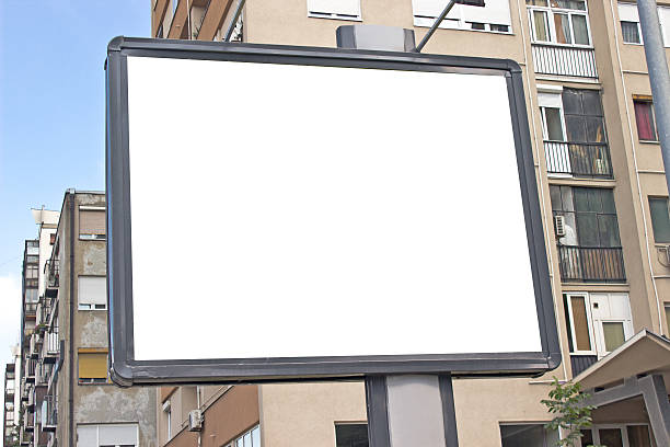 istock Blank billboard in a city 505250251