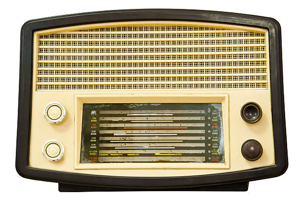 istock Vintage old radio isolated 505250641
