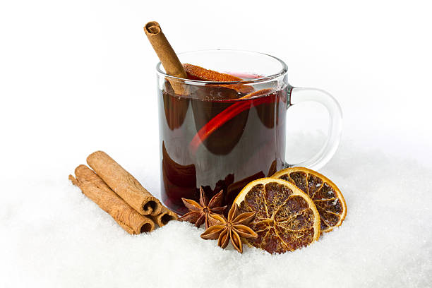 grzane wino - mulled wine christmas tea heat zdjęcia i obrazy z banku zdjęć