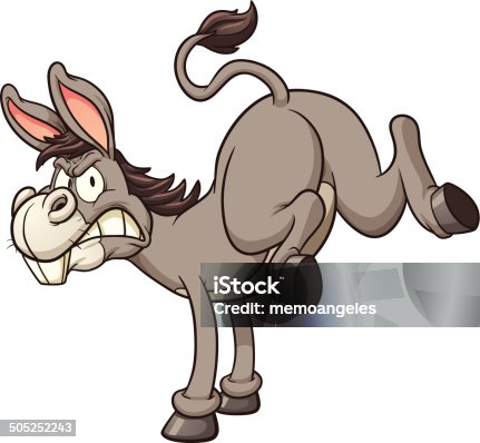 istock Donkey kick 505252243