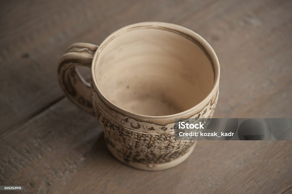 Traditional handcrafted mug Traditional handcrafted mug - perfect for tea, coffee or beer Art Stock Photo