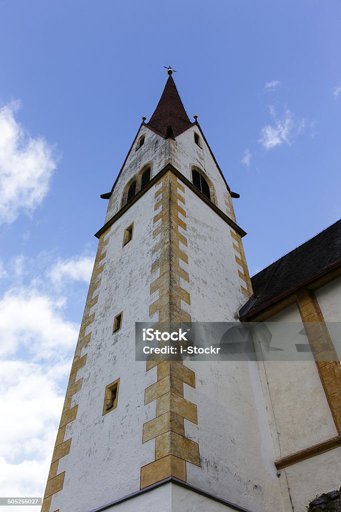 Church Small old church in mountains Alps Austria Abbey - Monastery Stock Photo