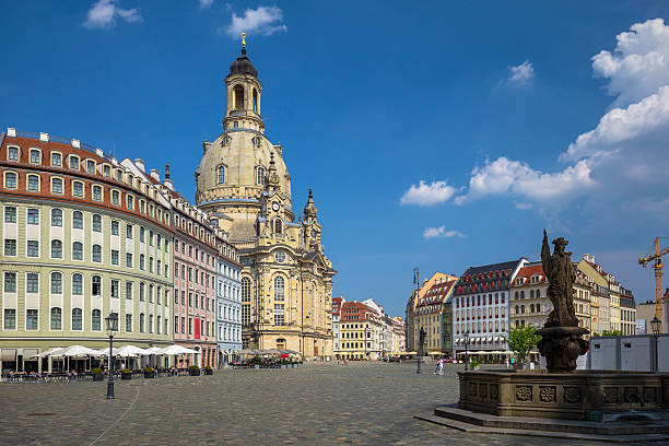 istock Neumarkt and Frauenkirche in Dresden, Germany 505259104