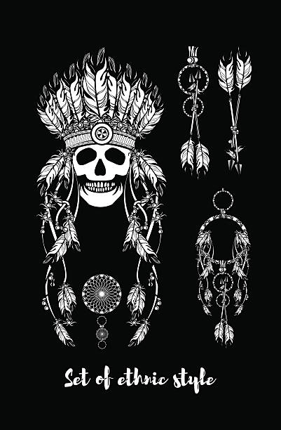 illustrations, cliparts, dessins animés et icônes de shaman en plumes - tank top illustrations