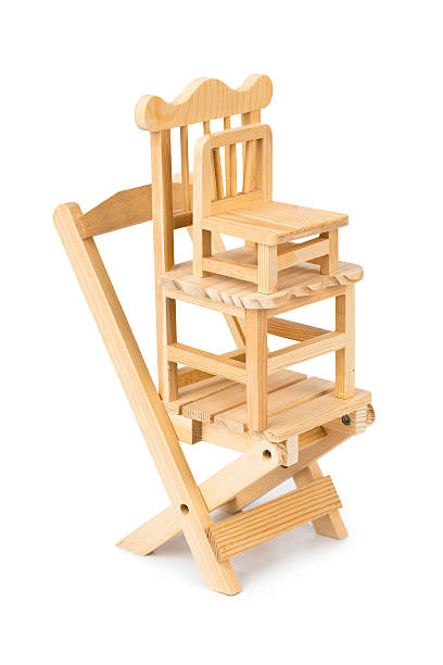 istock Stacked toy wooden chairs 505261144