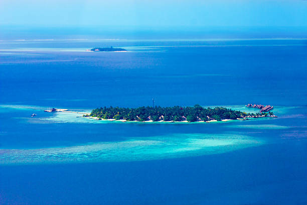 Noonu Atoll in the Maldives, Velaa stock photo