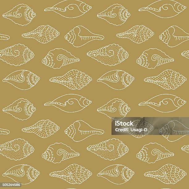 Ocean Shell Triangle Net Shape Pattern Vector Pattern With Sea Shells Geometric Wave Background Stock ...