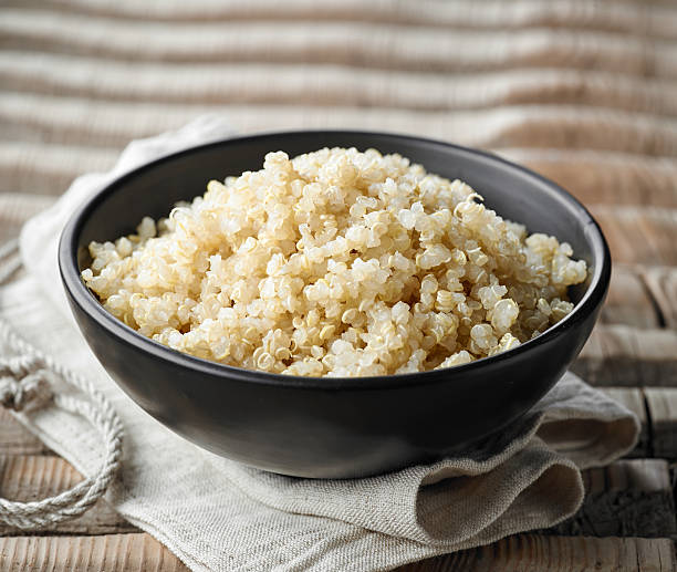 istock Bowl of boiled quinoa 505267620