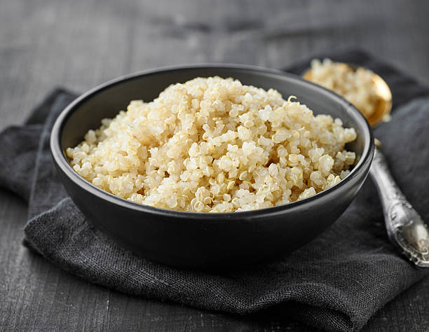 istock Bowl of boiled quinoa 505267688