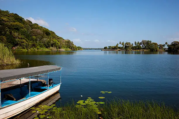 Beautiful scenery on Lake Nicaragua or Cocibolca in Nicaragua