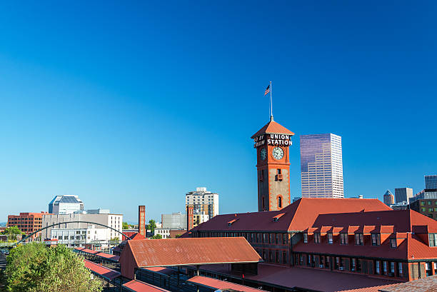 istock Portland Oregon and Train Station 505273522