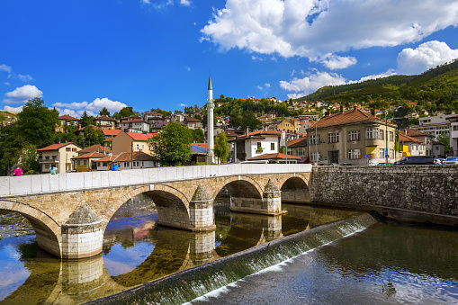 Ciudad antigua de Sarajevo y en Bosnia-Herzegovina photo