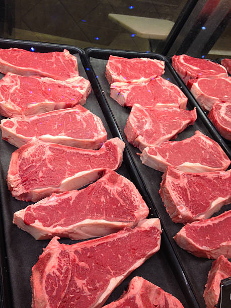 istock Meats in a supermarket - Stock Image 505281343