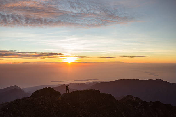 istock Man on top of the world 505283687