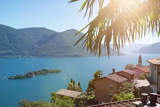 beautiful summer day over Lago Maggiore