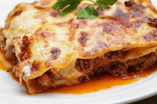 istock hot freshly made home lasagna 505285959