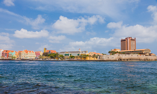 View from the sea on Willemstad - Curacao