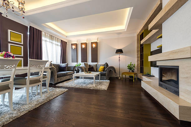 istock Interior of a bright living room 505292234