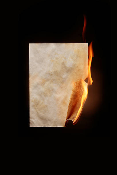 istock Burning sheet of paper 505297510